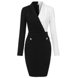 Black and white dress